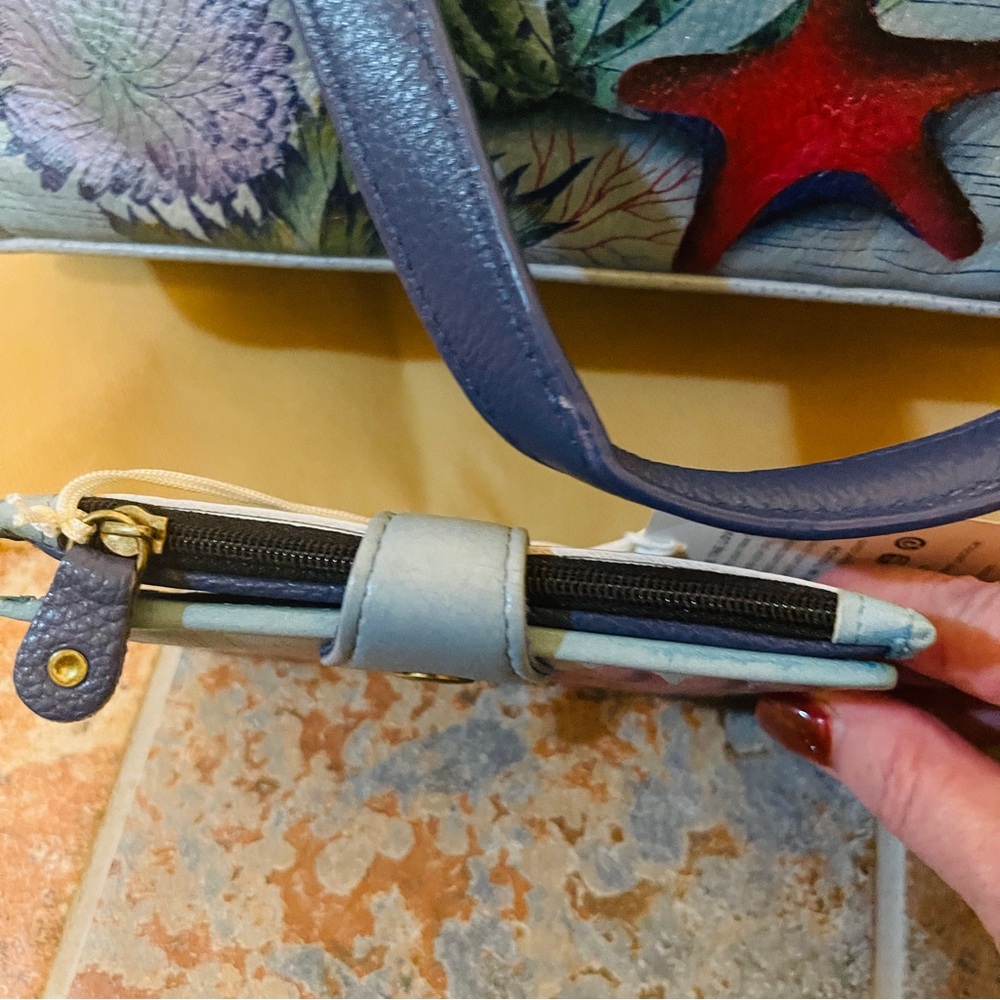 NWT!! Anna by Anuschka - TREASURES OF THE REEF TOTE BAG AND MATCHING WALLET! - Picture 8 of 16